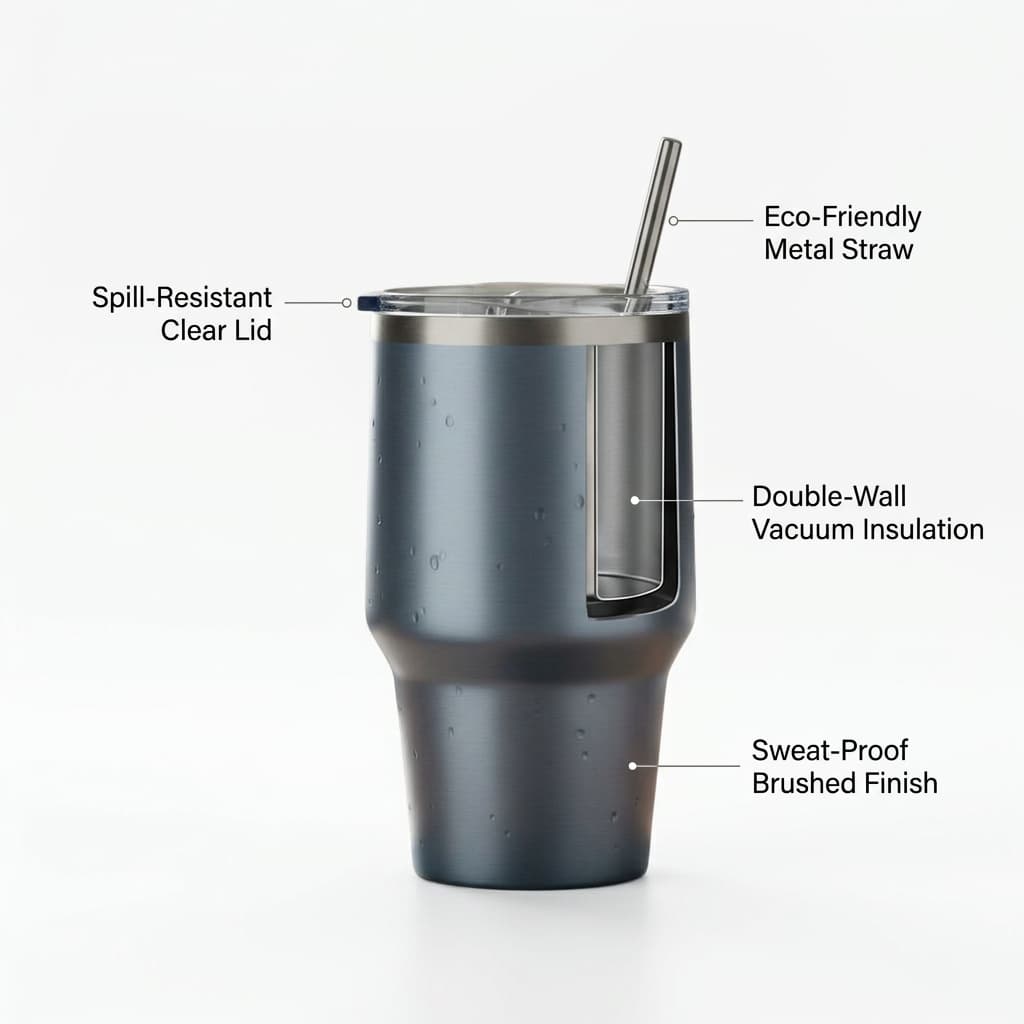 Infographic — insulated tumbler Amazon listing pack