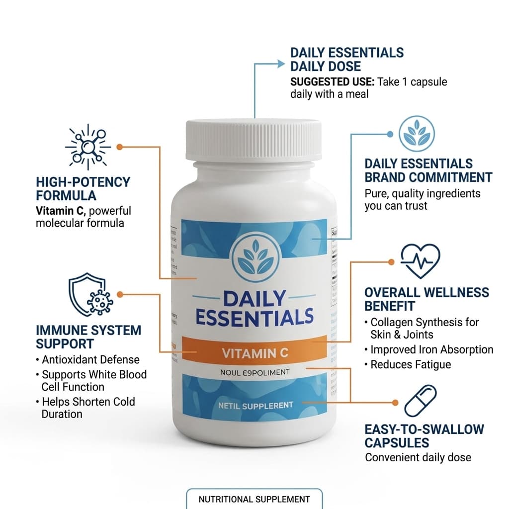 Infographic — supplement bottle Amazon listing pack