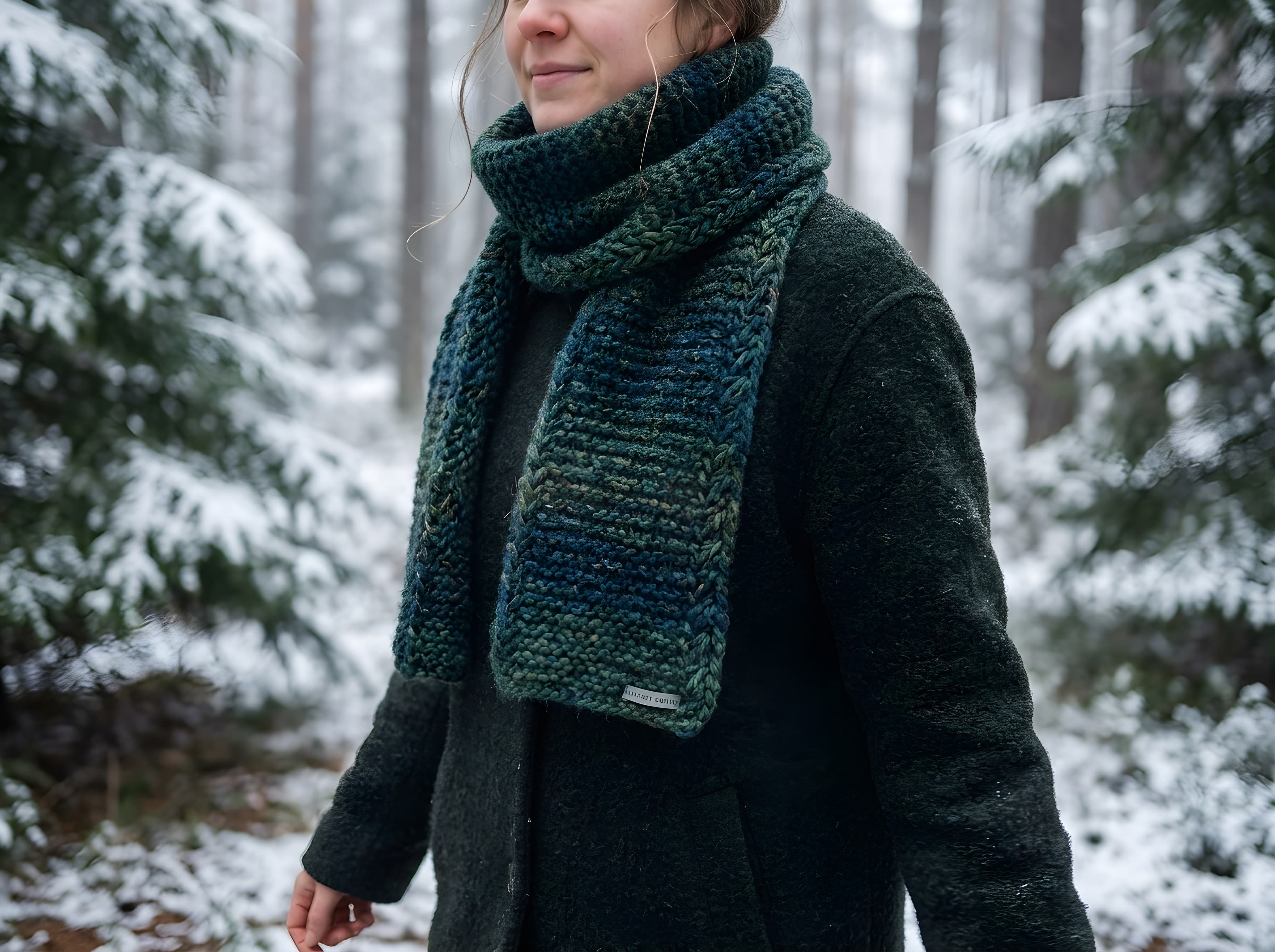Lifestyle — knitted scarf Etsy pack